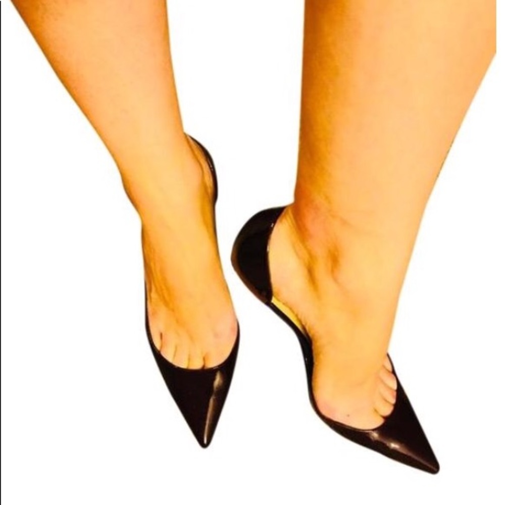 Louboutin Burgundy Lie De Vin Patent Pumps